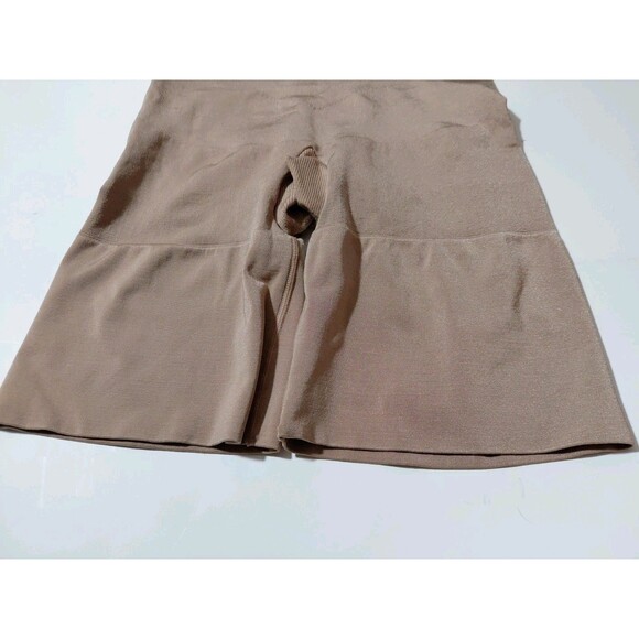 Spanx Slim Cognito LG High Waist Mid Thigh Shaper Tan Super Compression - Picture 3 of 6